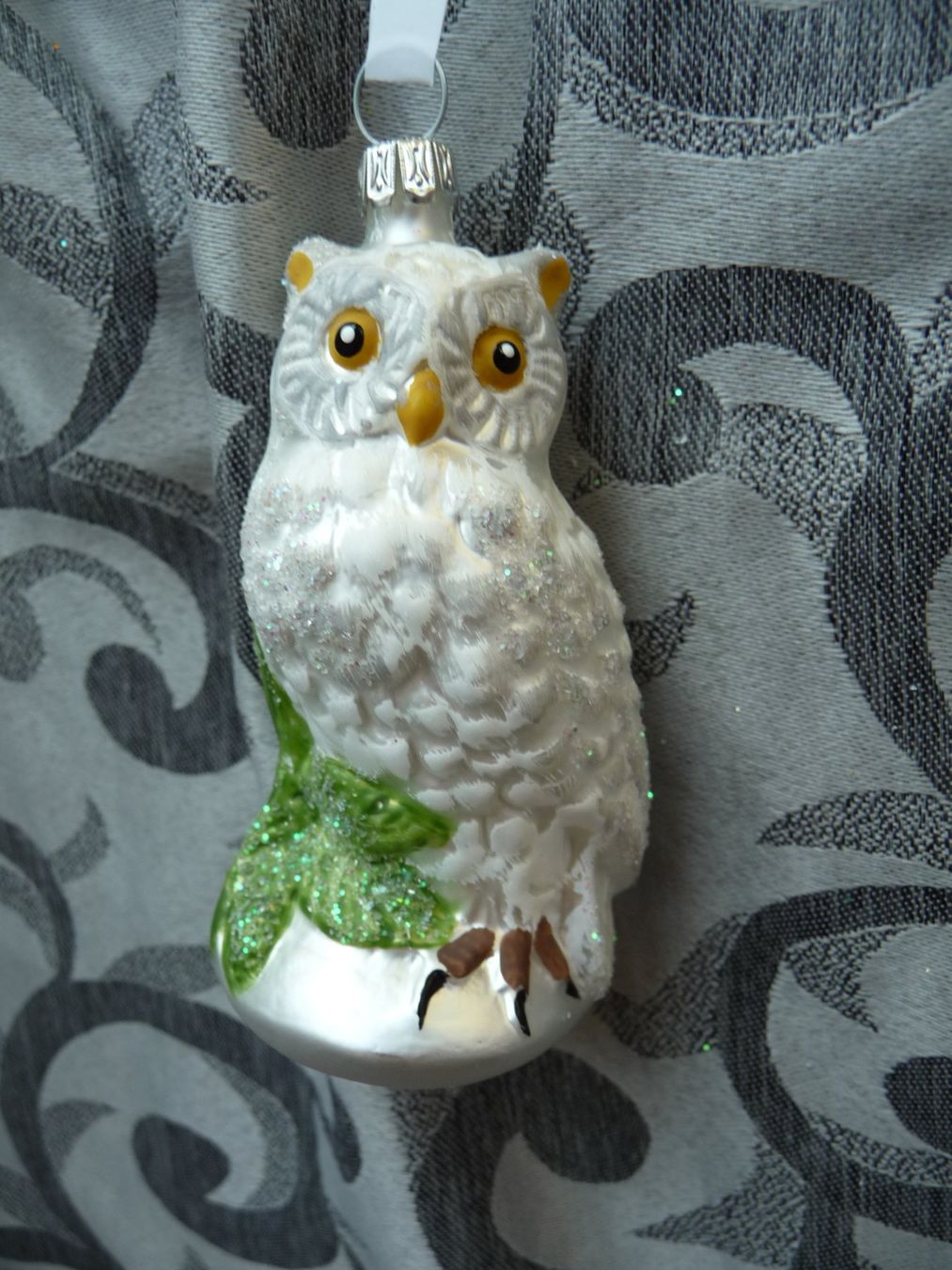 Toutes les décorations: weisse Eule auf Ast, Vogel Christbaumschmuck – Neuf avec emballage d'origine à Alpnach Dorf par marvo