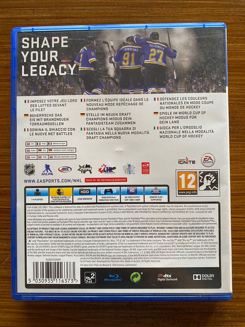 Giochi: PlayStation 4 - NHL 17 – Usato da Urdorf venduto da Bets4 1