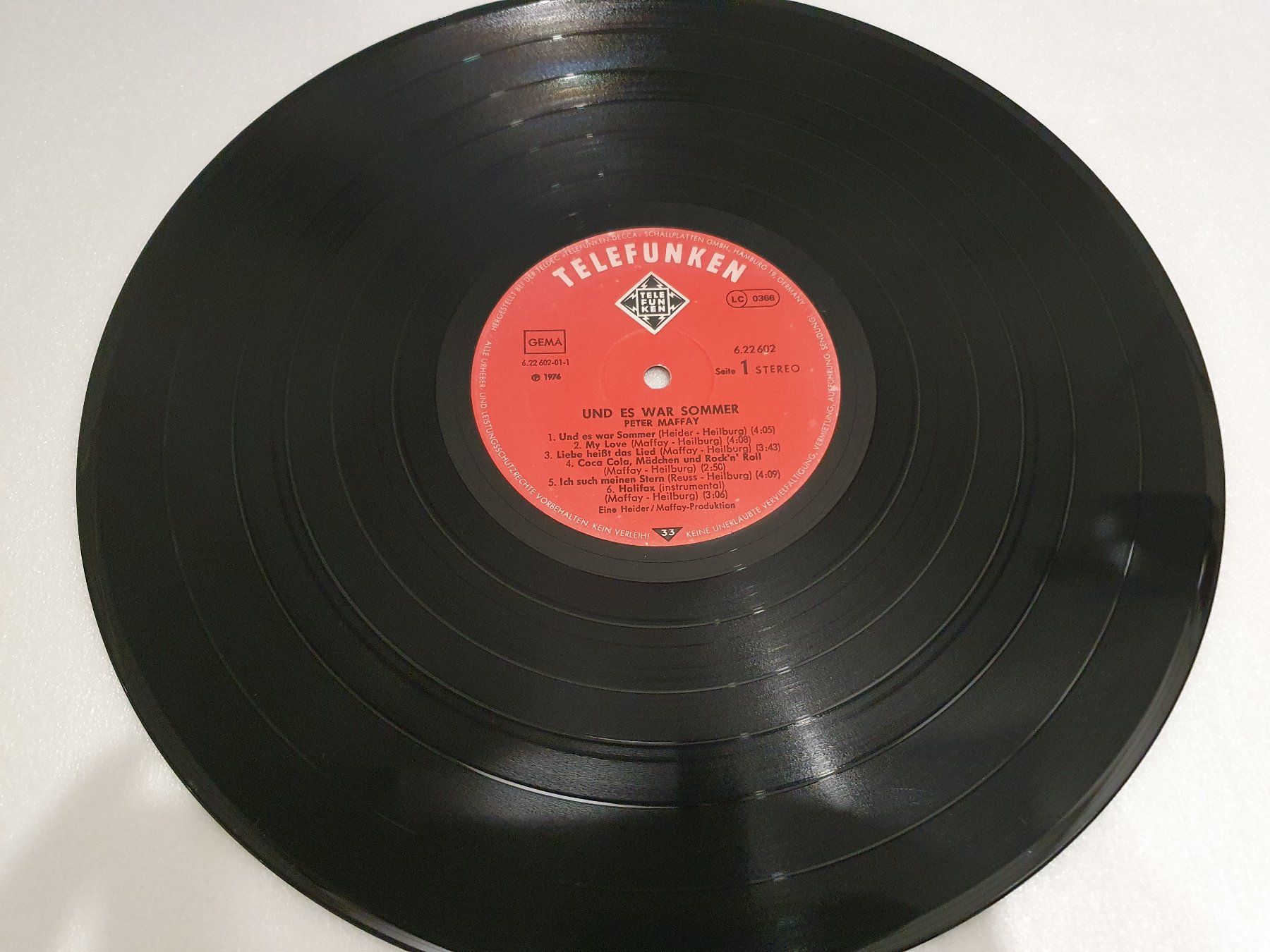 Dischi in vinile: Peter Maffay – Und Es War Sommer – Usato da Uster venduto da Vinyl-Leidenschaft 3
