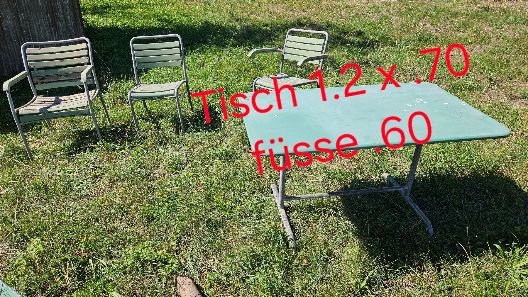 Tavoli: Gartentisch grün gebraucht – Usato da Suhr venduto da Jensdetlef 4