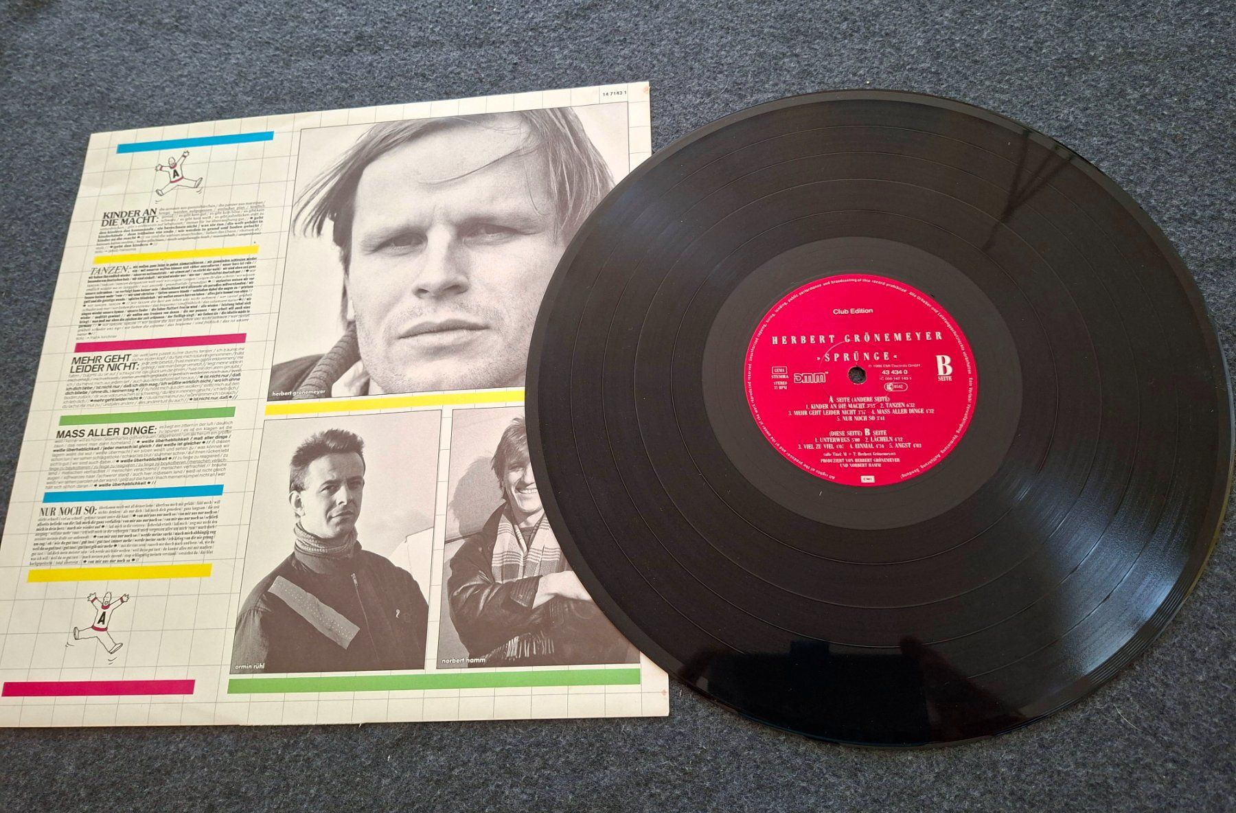 Dischi in vinile: Herbert Grönemeyer, Sprünge, LP – Usato da Merenschwand venduto da lea61 2
