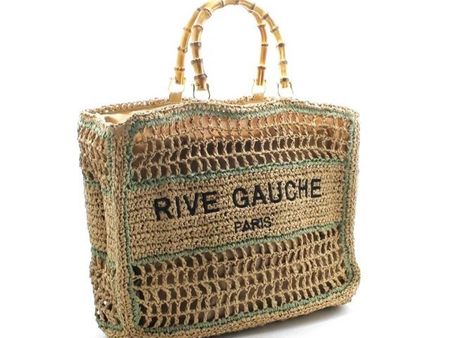 Strandtasche/Shopper RIVE GAUCHE VERDE gross/ NEW SALE %%%
