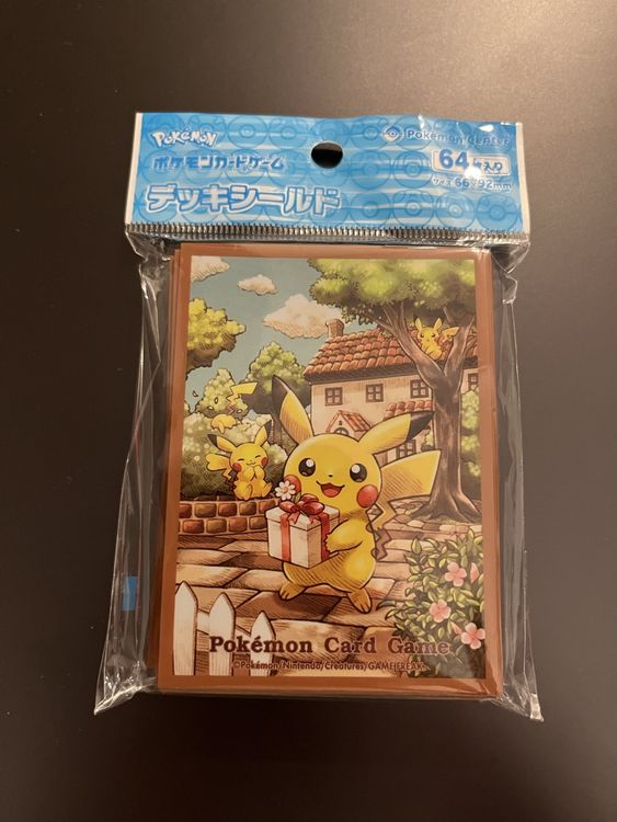 First Design 64 Sleeves  Japanese Pokemon Center Exclusive, Sealed ZY45 Pokemon  Cards Sleeves