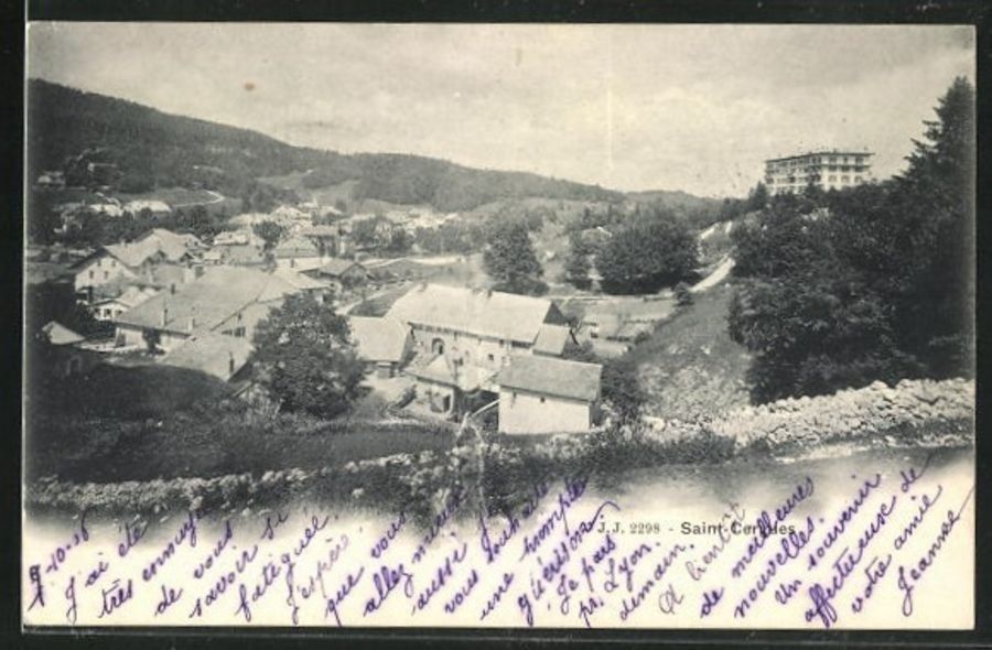 Ansichtskarten: Saint-Cergue VD, circulée 1906 – Gebraucht aus Frauenfeld von POML