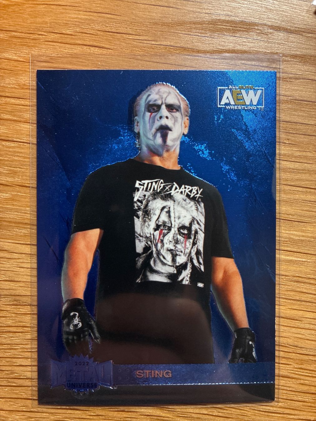Topps Sammelbilder & Trading cards: Upper Deck Metal AEW Sting Blue – Gebraucht aus Wangenried von Garagara