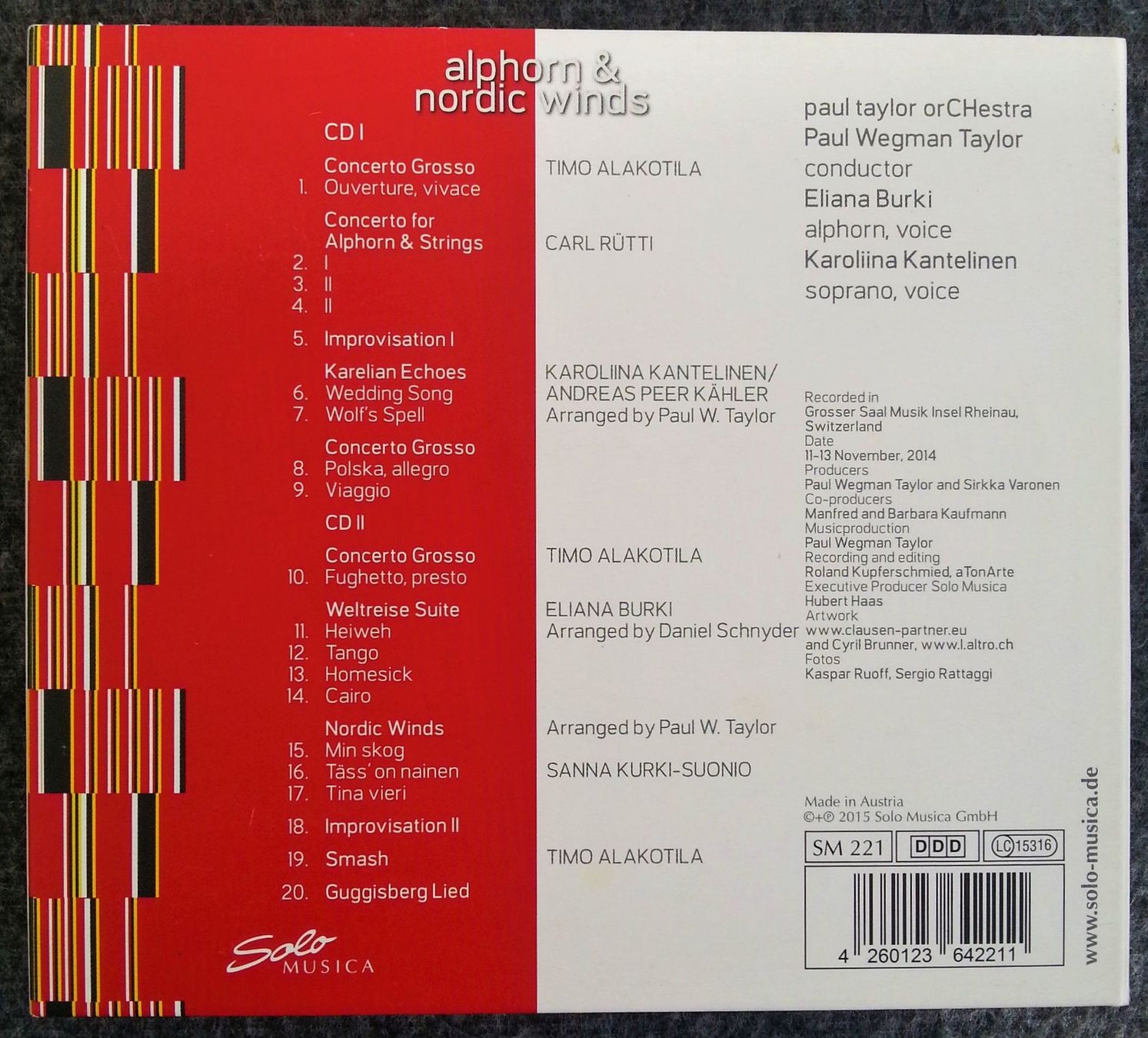 CD: Doppel - CD paul taylor orCHestra - Jazz – Usato da Oberriet SG venduto da Atir47 5