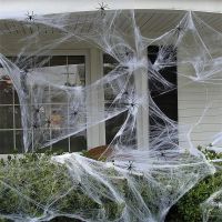 📌 Halloween Dekoration - Spinnennetz weiss