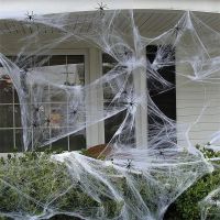 🐭 Halloween Dekoration - Spinnennetz weiss
