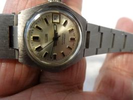 VILLARD KLEINE DAMEN  UHR.AUTOMATIC.25JEW.DAT.LÄÜFT--26X33MM