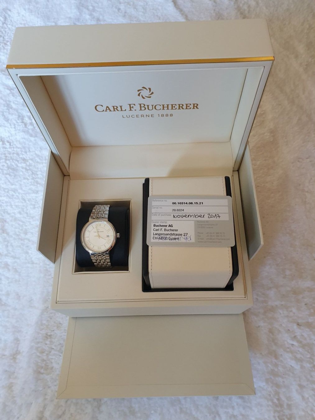 Bucherer Orologi: Carl F.Bucherer Adamavi – Nuovo e nell'imballaggio originale da Zumikon venduto da rinspeed1 2