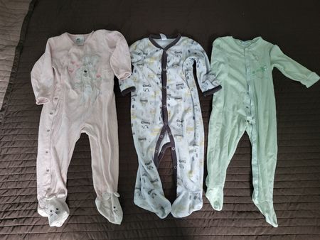 3 Baby Schlafanzüge diverse Marken Grösse 86 bis 92