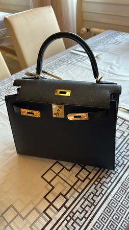 Hermes Kelly 28 Epsom Bleu Indigo