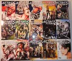 Attack on Titan 1 bis 15 von Hajime Isayama Deutsch Manga