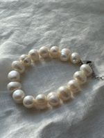 Süsswasser Perlen Armband weiss NEU