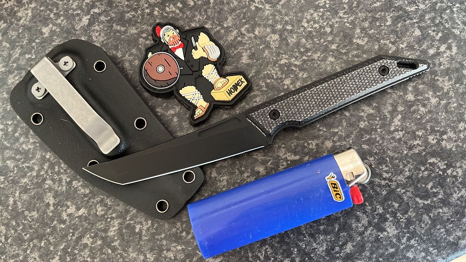 Zubehör: Jake Hoback Knives Goliath Mini Tanto Messer EDC Fixblade – Neu (gemäss Beschreibung) aus St. Niklaus VS von wildholzmann