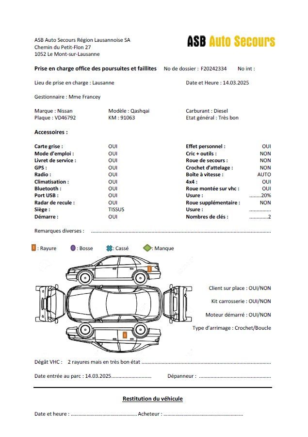 Nissan Autos: Nissan Qashqai – D'occasion à Lausanne par OF_Lausanne 9