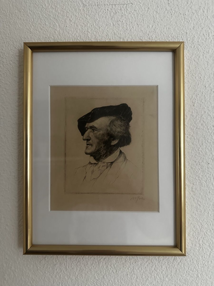 Grafica & Litografie: Richard Wagner Original Radierung Waldemar Pech – Usato da Bettwiesen venduto da bos_6pkg 1