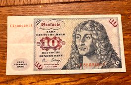 Billet 10 Deutsche Mark 1980 occasion état d'usage