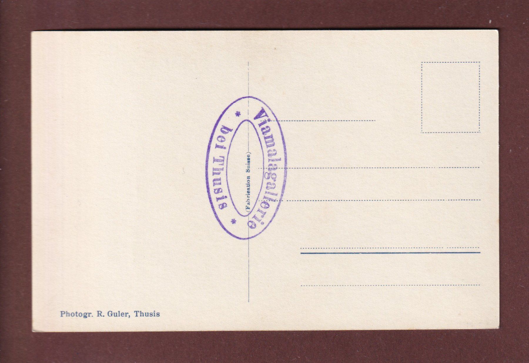 Cartoline postali: VIAMALA - Bei der II. Brücke – Usato da Pully venduto da nicecards 1