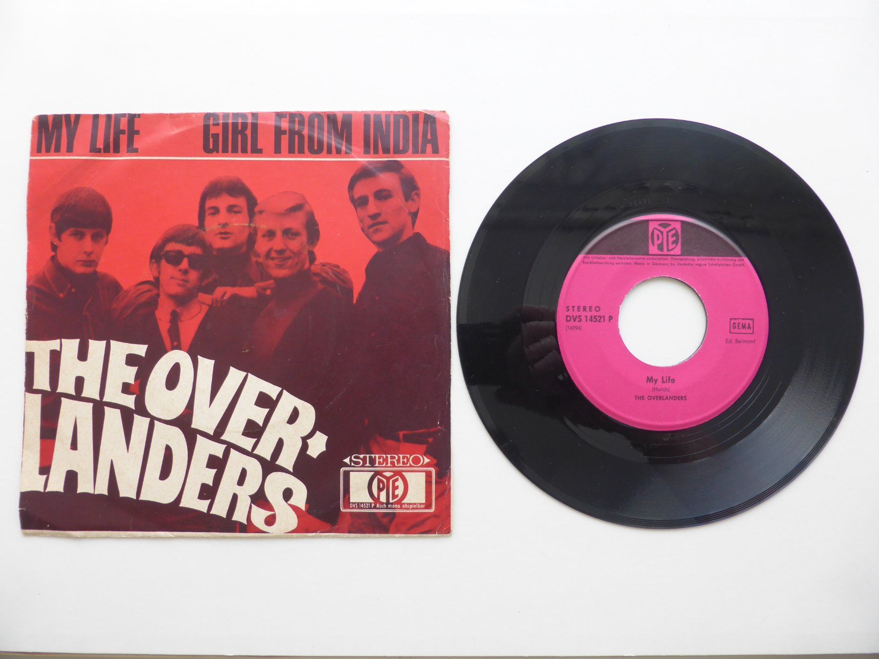 Dischi in vinile: VINYL SINGLE  THE OVERLANDERS – Usato da Küssnacht am Rigi venduto da Mondkinder