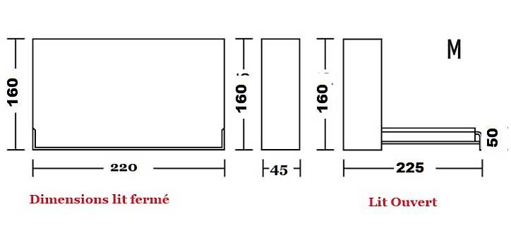 Betten: Lit escamotable vertical 140 x 200 cm. Modèle de demo. – Neu und originalverpackt aus Lausanne von casa56 8