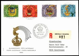 FDC Pro Patria 1982  voll ET illustriert