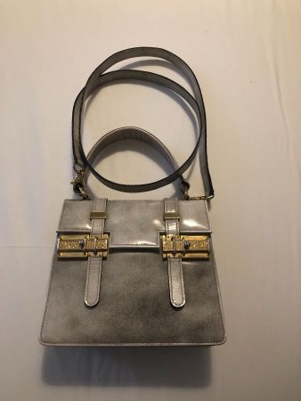 Original JITROIS PARIS Vintage Ledertasche – Grau