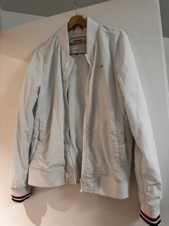 Tommy Hilfiger weisse Windjacke Grösse L