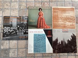 J. S. Bach, verschiedene Schallplatten mit Kantaten