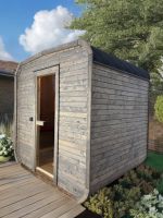 Solide sauna – montiert | Ofen & Lieferung inklusive