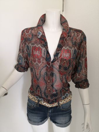 🤩MANGO BLUSE PARSLEY-MUSTER MULTICOLOR NEU & D&G P.