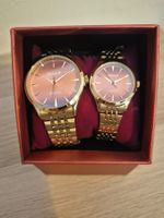 OMAX Partneruhrenset gold / Lachs
