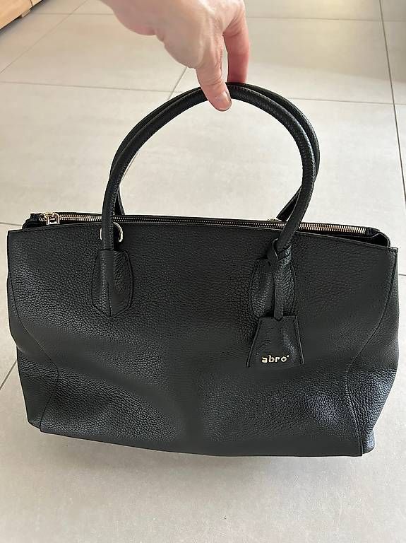 Abro Borse da donna: ABRO Leder-Tasche schwarz/gold – Usato da Zunzgen venduto da Conny_0812