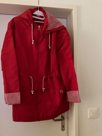 Schöne Damen Windjacke  mit Kapuze, marine Style, neu