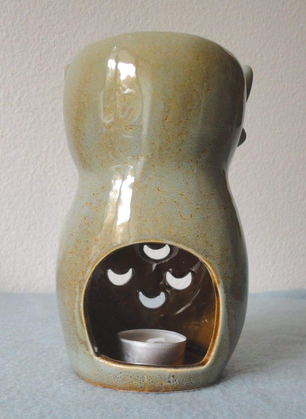 Portacandele: Duft-Lampe aus Keramik in Form  einer Eule H = 18cm – Nuovo (secondo la descrizione) da zürich venduto da parts5060 1