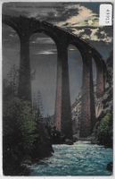 Albulabahn - Landwasserviadukt im Mondschein