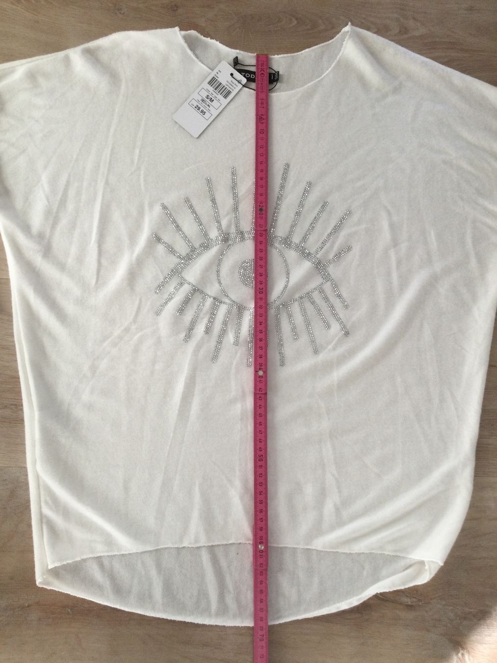 Maglioni & Felpe: Pull blanc avec motif œil en strass TODAY, taille S/M, NEUF – Nuovo e nell'imballaggio originale da Agiez venduto da chouchanelle 7