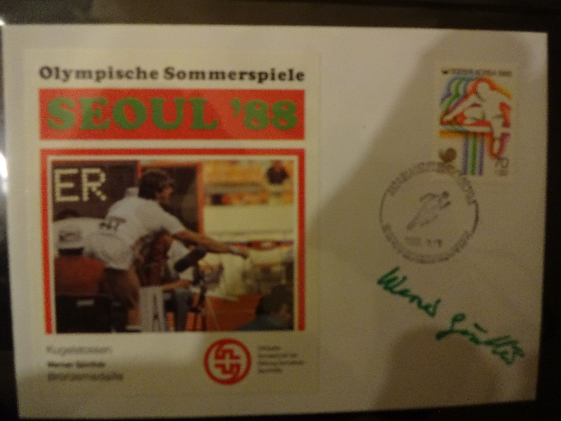 Tutti i francobolli: Ordner Olympiade Soul 1988. FDCs. Autogrammkarten. – Usato da Goldach venduto da armando_r 7