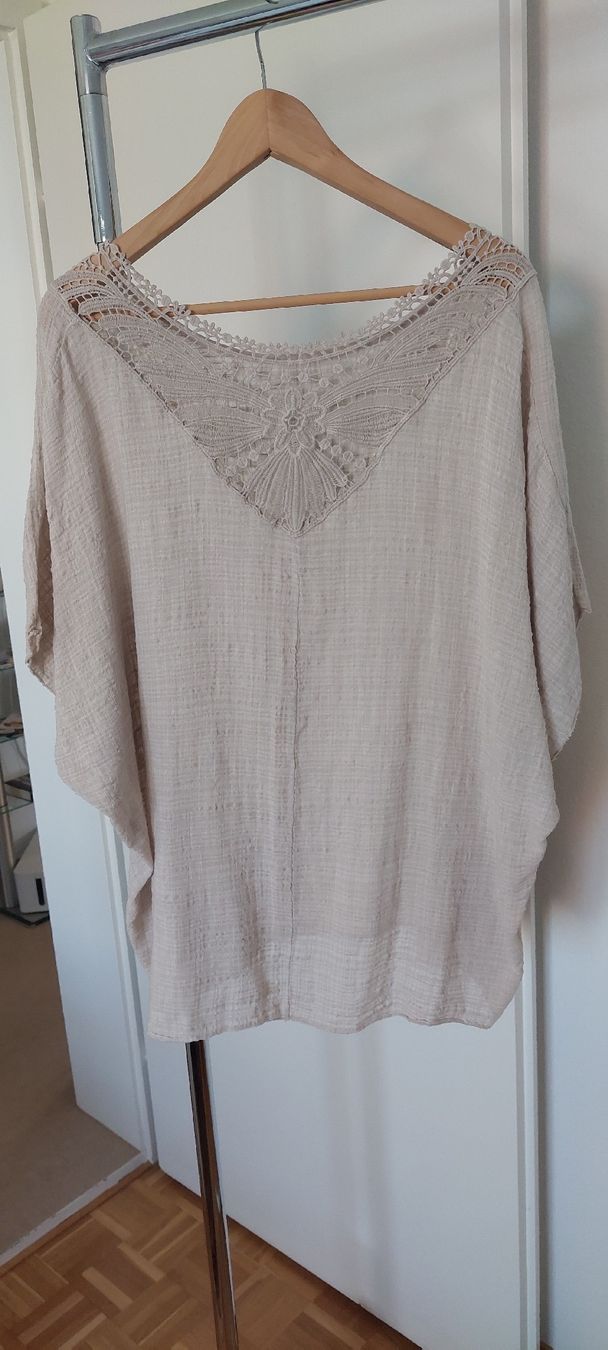 Tuniche: Ungetragene Tunika Beige mit Spitze Onesize – Nuovo (secondo la descrizione) da Kreuzlingen venduto da peugeotj9 1