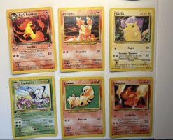 Lot 6 cartes Pokémon Wizard (FR)
