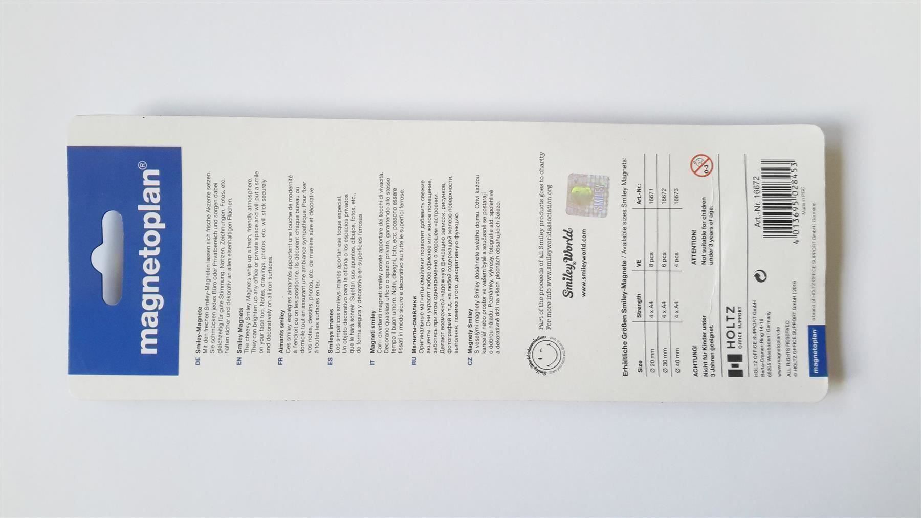 Calamite: Magnete Smiley 6 Stück, 30 mm – Nuovo e nell'imballaggio originale da St. Gallen venduto da cointec 4