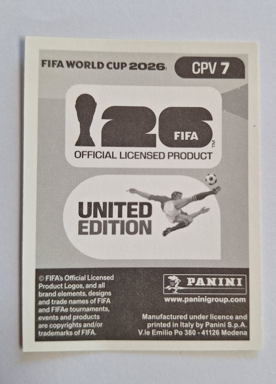 Panini Carte collezionabili: Panini Wagner Pina CPV 7 – Nuovo (secondo la descrizione) da Romanens venduto da Crocette 1