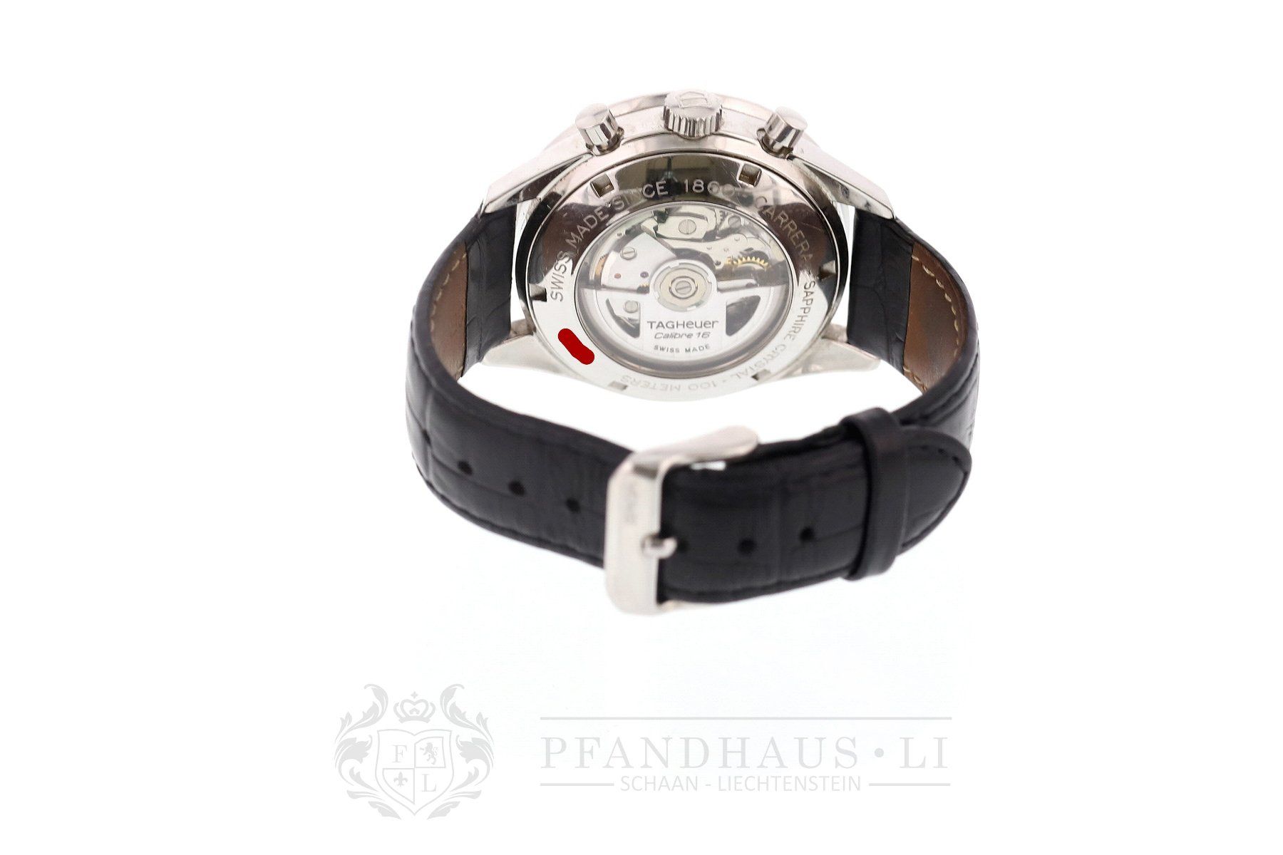 Tag Heuer Orologi: TAG Heuer Carrera Automatic Chronograph Calibre 17 – Difettoso da Schaan venduto da Pfandhaus-LI 5