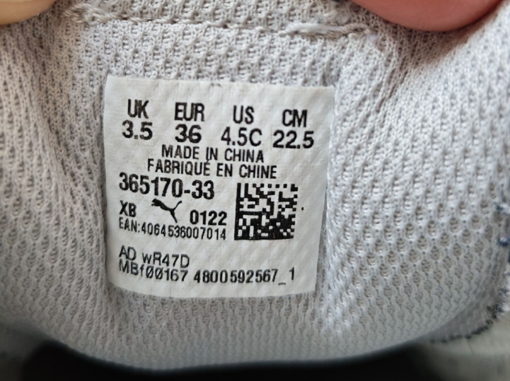 Puma Scarpe da uomo: Turnschuhe Puma weiss blau, Gr. 36 – Usato da Neuenkirch venduto da ele99 3