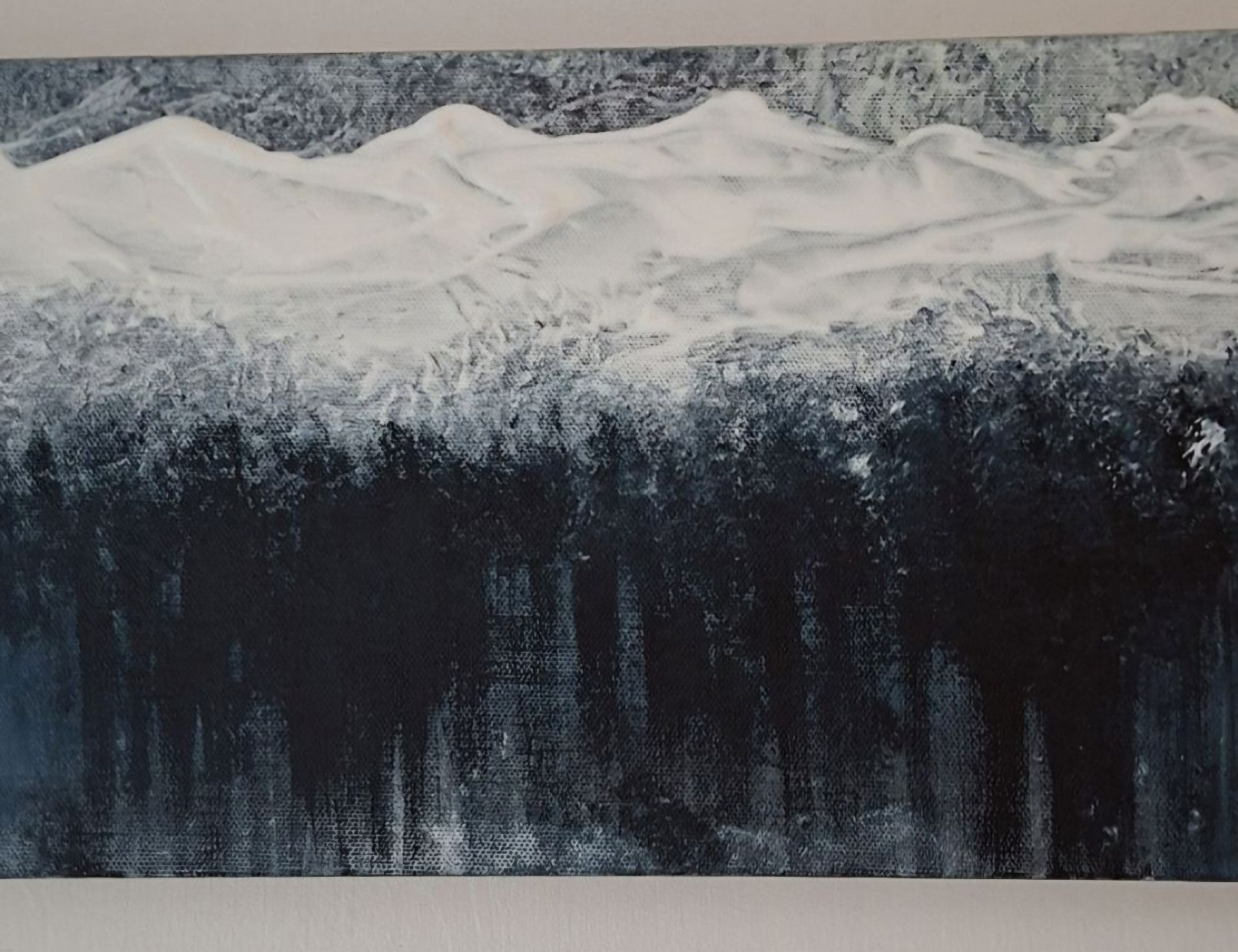 Dipinti: Winterlandschaft  Gemälde  Handgemalt 20×80 – Nuovo (secondo la descrizione) da Riehen venduto da Steinbock1970 6