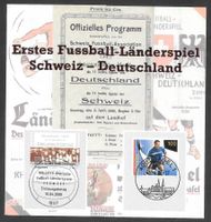 Folder Fussball 1. Länderspiel Schweiz-Deutschland 1908-2008
