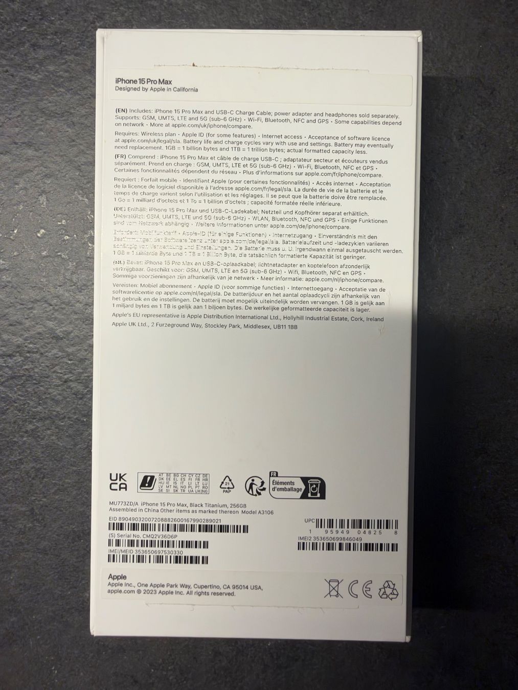 Apple Telefoni cellulari / Smartphones: Apple iPhone 15 Pro Max (gebraucht) – Usato da Riehen venduto da dubravkaV 7