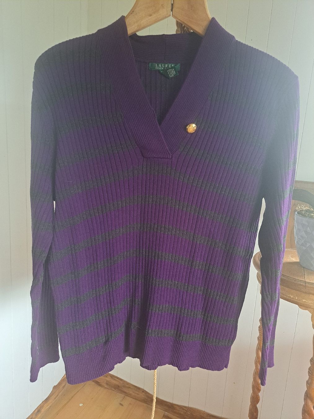 Ralph Lauren Maglioni & Felpe: RALPH LAUREN Strickpullover Pullover 2X 42 44 L Schalkragen – Usato da Mollis venduto da Fauchi99 5