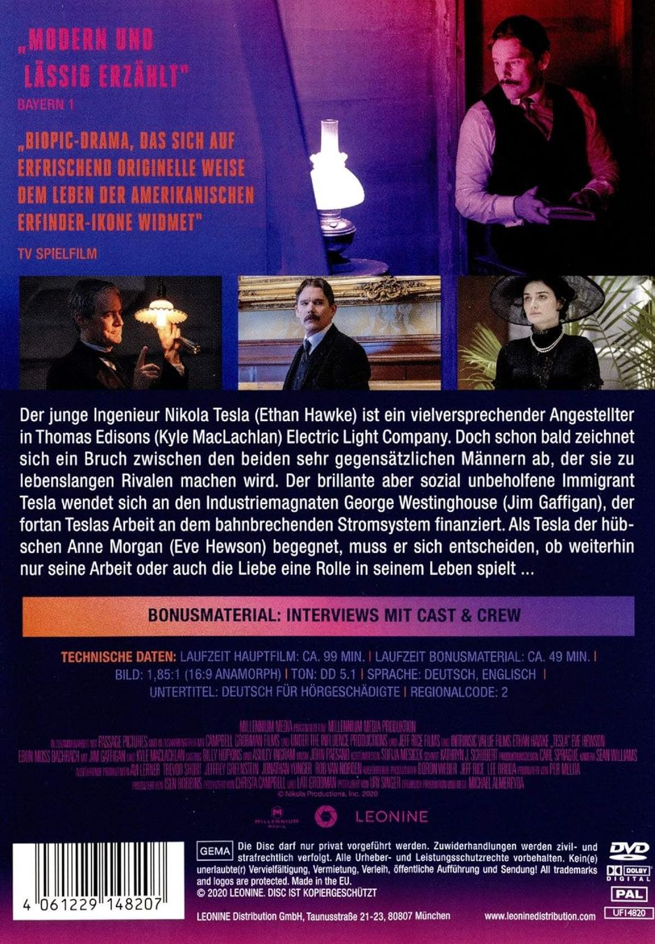Tutti i DVDs: Tesla (DVD 2020) – Nuovo (secondo la descrizione) da Liestal venduto da Adam-Grey 1