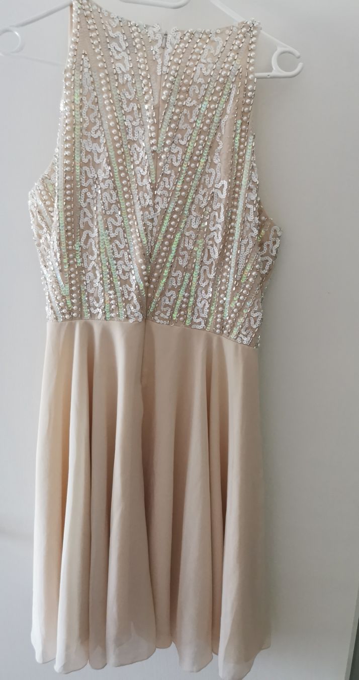 Vestiti: Cocktailkleid beige – Usato da Luterbach venduto da iva_z6qt